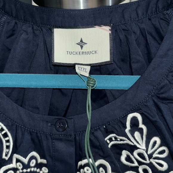 TUCKERNUCK Navy Embroidered Etta Dress - Picture 4 of 5